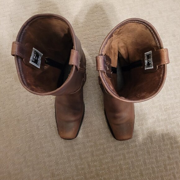 Frye Harness Boot - Gold - Women's Size 9 - Picture 9 of 16